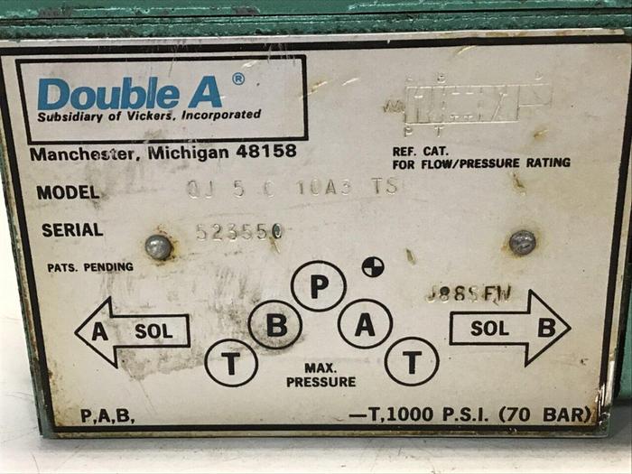 Used DOUBLE A Valve QJ5C10A3TSP #138448