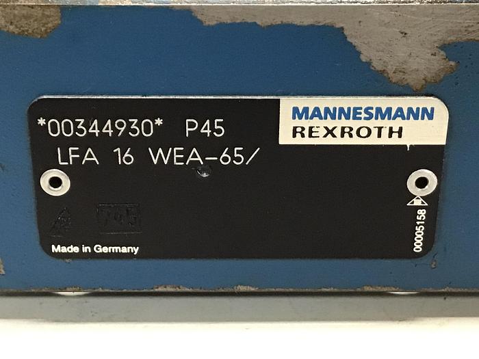 Used REXROTH LFA16WEA65 Valve Used #145430
