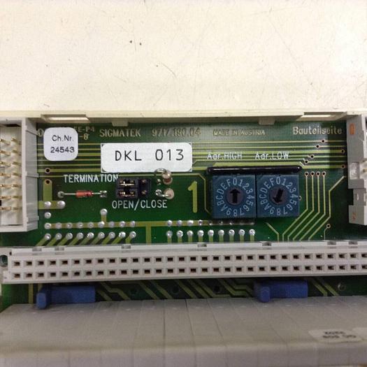 Used SIGMATEK Terminal Base Module DKL013 05-024-013-L #87639