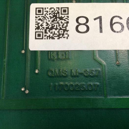 Used QMS Circuit Board 2290100.0703 #81603
