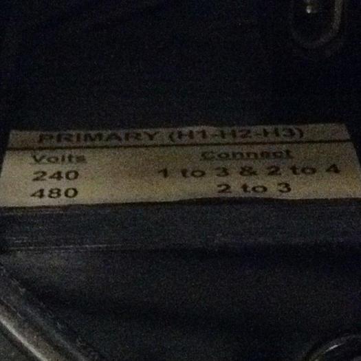 Used WATERTOWN TRANSFORMER CO 5 kVA Transformer XFMU200021 #84325