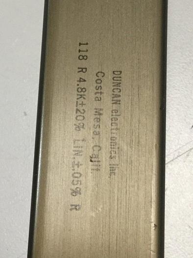 Used DUNCAN Linear Transducer 118 R #103394