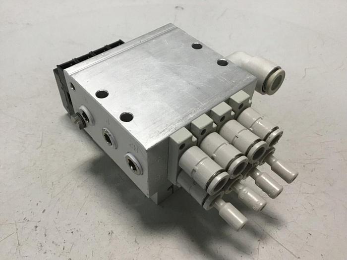 Used KOGANEI Manifold w/ Valves F10M4AJ #120898