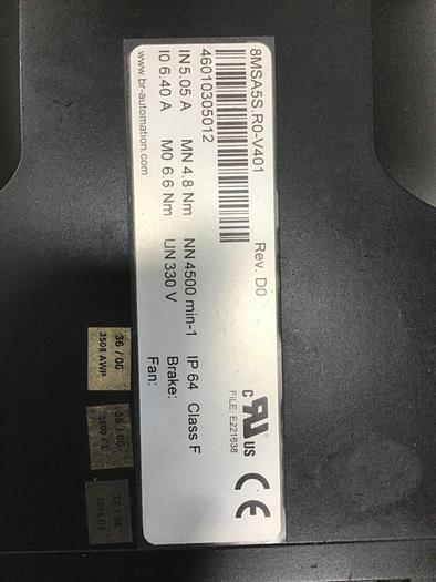 Used BR AUTOMATION Servo Motor 8MSA5M.R0-V401 #134891