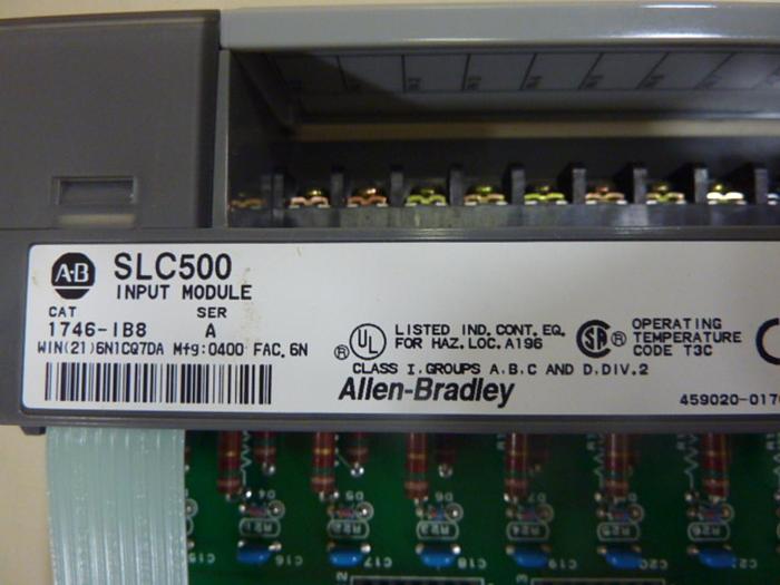 Used ALLEN BRADLEY Input Module 1746-IB8 SER A #47842