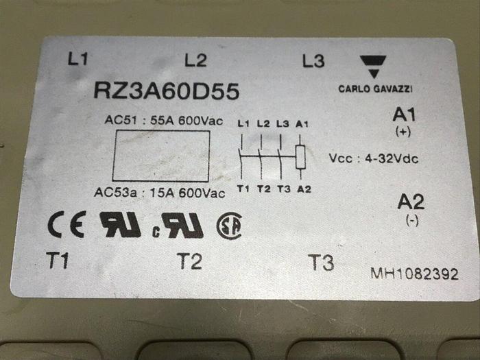 Used CARLO GAVAZZI Solid State Relay RZ3A60D55 Used