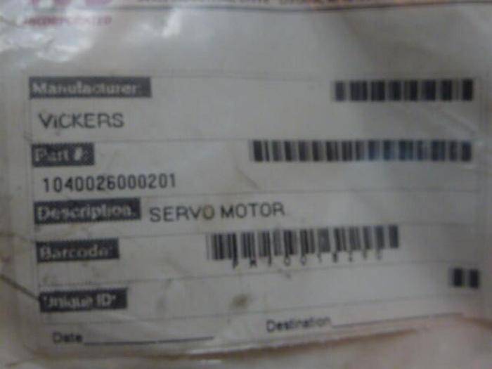 VICKERS 1.5 HP Brushless Servo Motor 1 040 026 00 02 01 Used