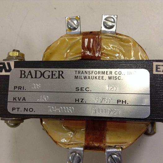 Used BADGER .150 kVA Transformer BT111042T #84425