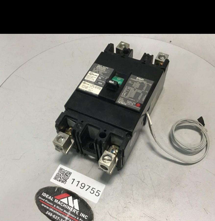 Used FUJI ELECTRIC Circuit Breaker 40 Amp SA102BAUL USED
