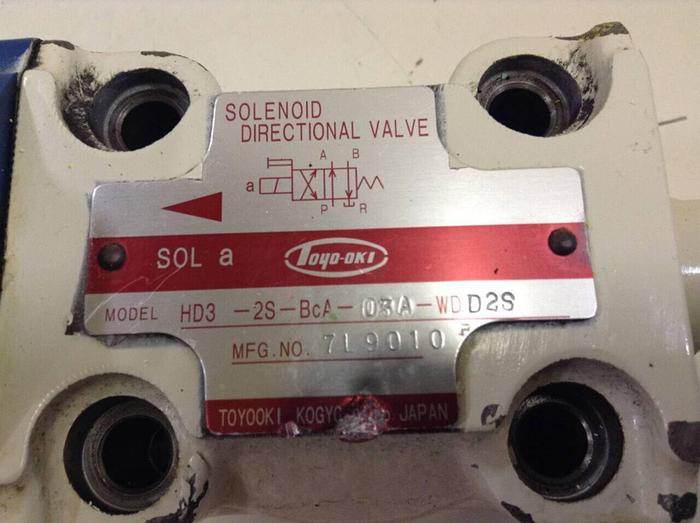 Used TOYOOKI KOGYO Solenoid Directional Valve HD3-2S-BCA-03A-WDD2S #87249