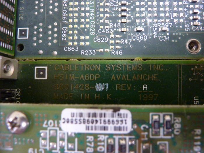 Used CABLETRON Switch Module 6H252-17 #57052