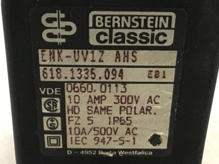 Used BERNSTEIN Limit Switch ENK-UV1Z AHS Used
