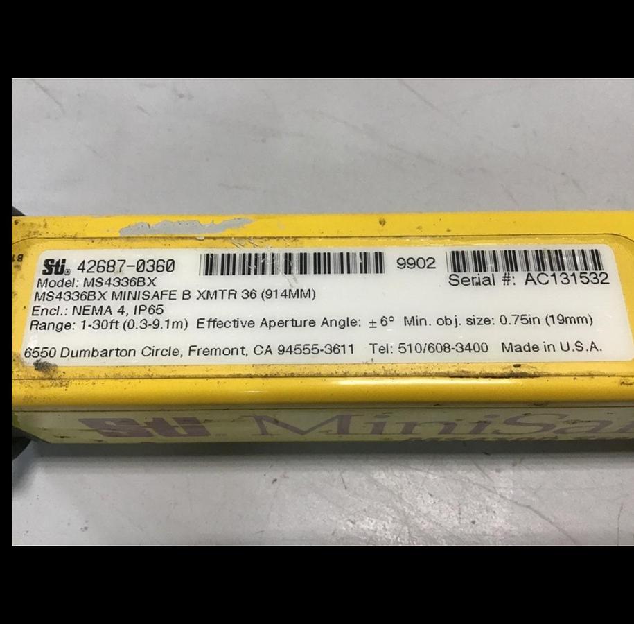 Used STI Light Curtain Transmitter MS4336BX Used