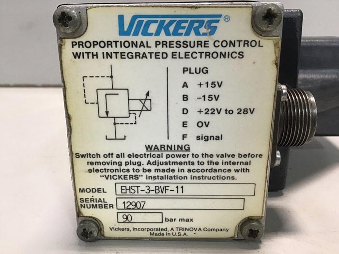 Used VICKERS Valve EHST-3-BVF-11 USED