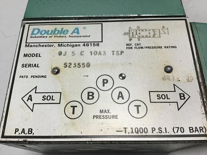 Used DOUBLE A Valve QJ5C10A3TSP #138447