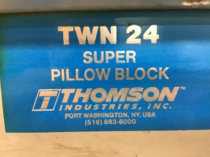 Used THOMPSON Twin Pillow Block Linear Bearing TWN 24 OPN #141151