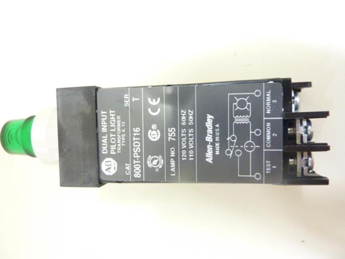 ALLEN BRADLEY Pilot Light 800T-PSDT16G GREEN #46173
