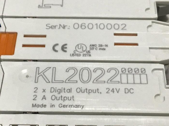 Used BECKHOFF Digital Output Module KL2022 #125222