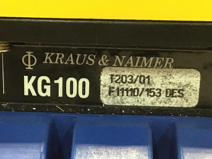 Used KRAUS & NAIMER Disconnect Switch KG 100 #118004