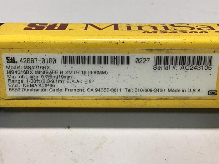 Used STI Light Curtain Transmitter MS4316BX #112834