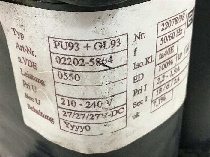 Used EMB WITTLICH Transformer PU93+GL93 #135270