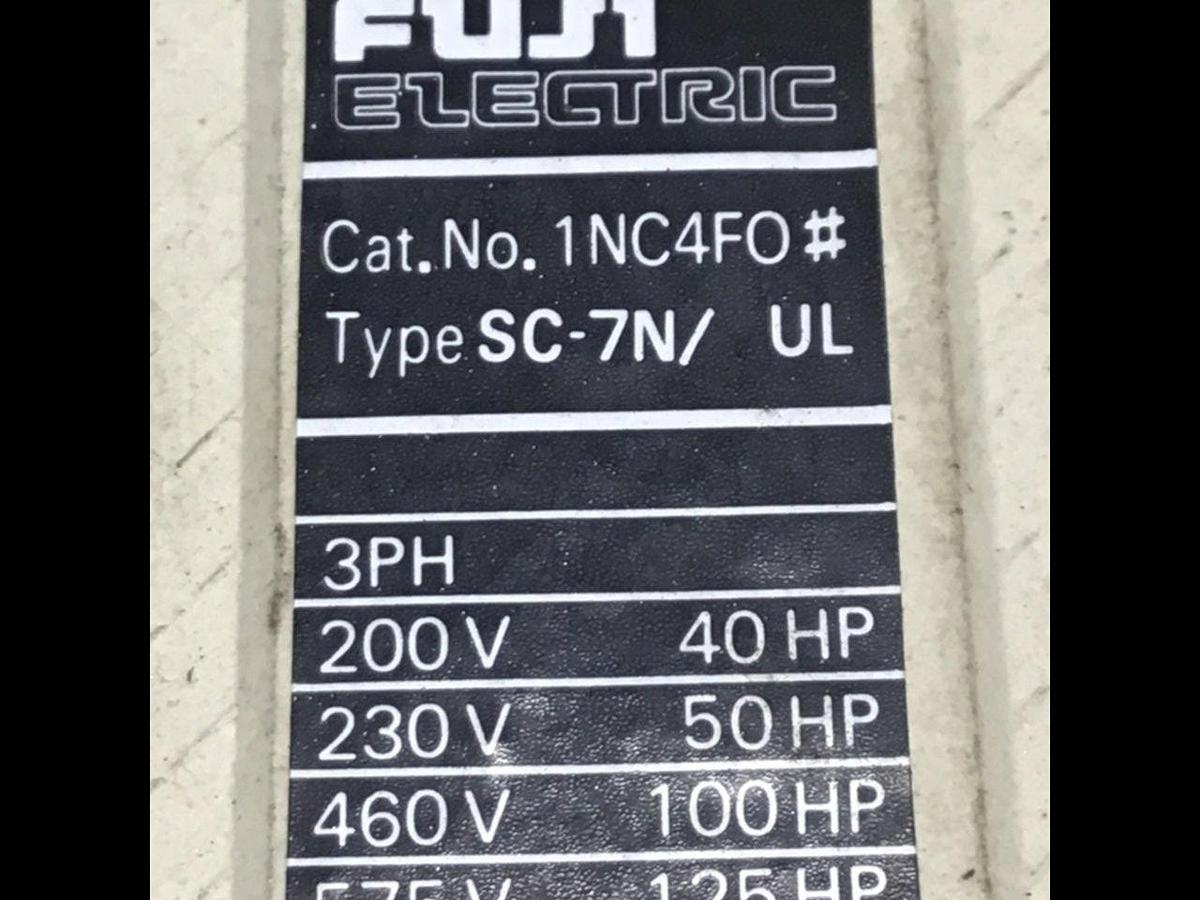 Used FUJI ELECTRIC Contactor SC-7N/UL 1NC4F0 USED