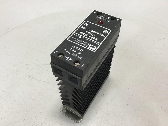 Used CONTINENTAL INDUSTRIES Solid State Relay RSDA-660-25-1DE #134764