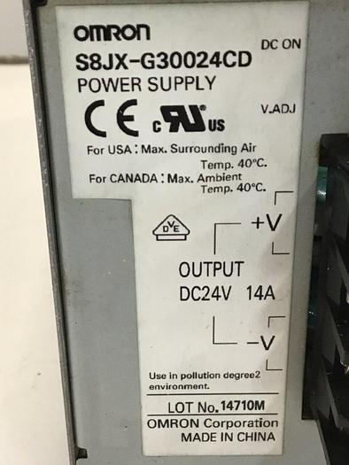 Used OMRON Power Supply S8JX-G30024CD USED