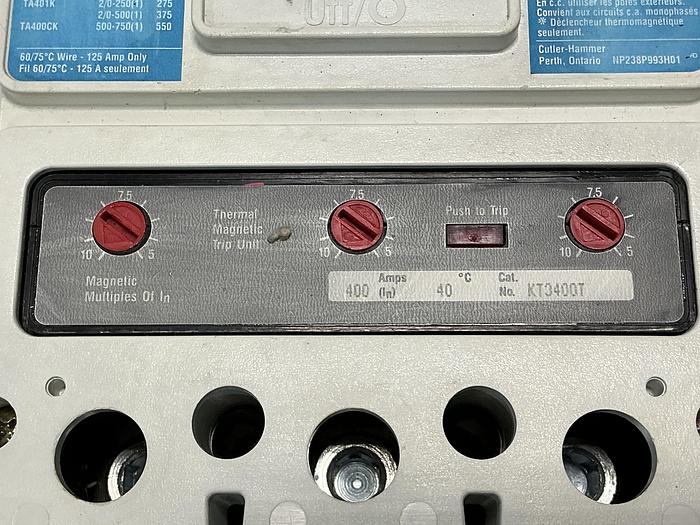 Used EATON CUTLER-HAMMER KD3400F