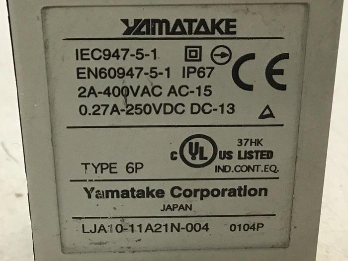 Used YAMATAKE Limit Switch LJA10-11A21N-003 #121740