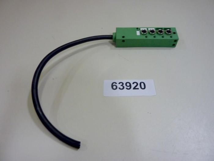 Used PHOENIX CONTACT Actuator Box SACB-4/3-L5,0PUR M8 #63920