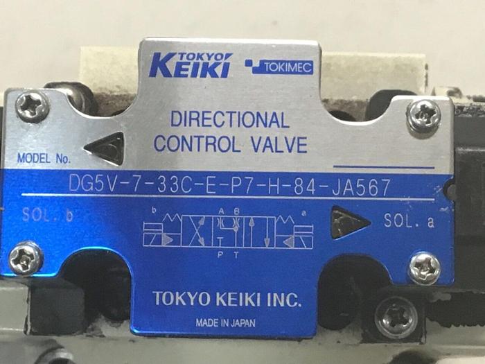 Used TOKIMEC Directional Solenoid Valves DG5V-7-33C-E-P7-H-84-JA567 #137732