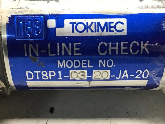 Used TOKIMEC Check Valve DT8P1-03-20-JA-20 #126632