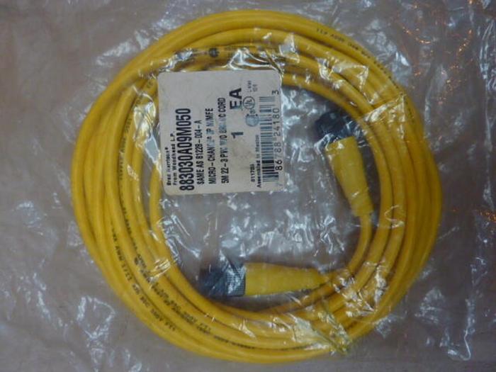 BRAD HARRISON / WOODHEAD Cordset Cable 883030A09M050 #32648