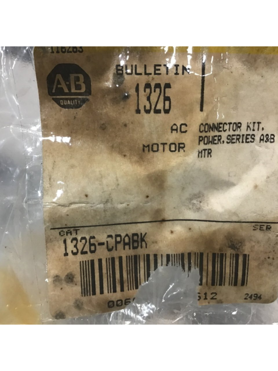 ALLEN BRADLEY AC Connector Kit 1326-CPABK NEW