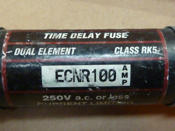 Used BULLET 100 Amp Fuse ECNR-100 #31267