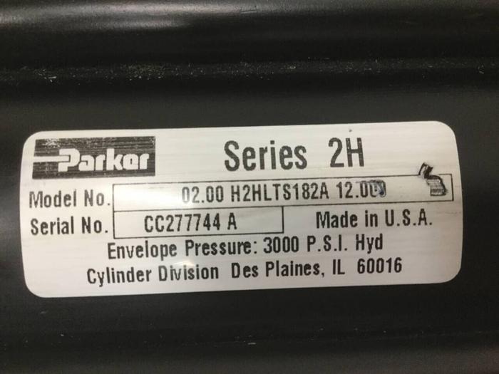 Used PARKER Injection Sled Cylinder 02.00 H2HLTS182A 12.000 USED