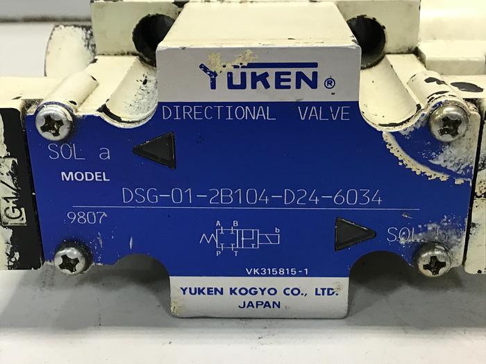 Used YUKEN Directional Valve DSG-01-2B104-D24-6034 Used #145604