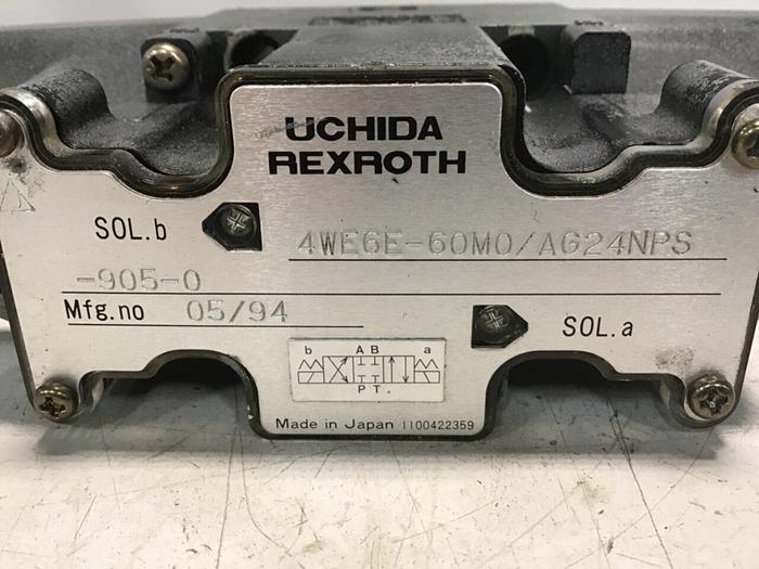 Used REXROTH Uchida Valve 4WE6E60M0/AG24NPS9050 #137364