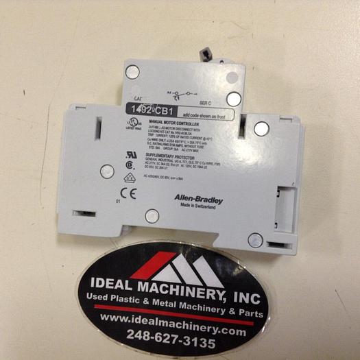Used ALLEN BRADLEY 6 Amp Circuit Breaker 1492-CB1/F060 SER C #75163