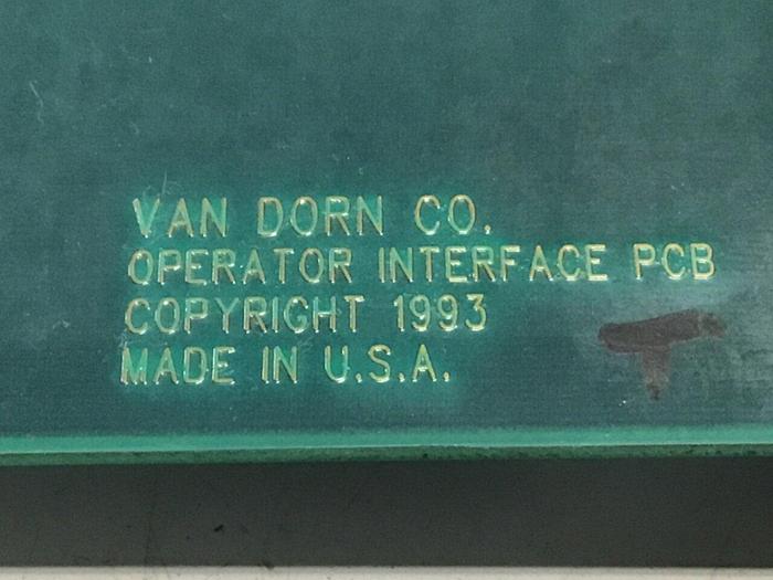 Used VAN DORN Operator Circuit Board PC330-034 Used