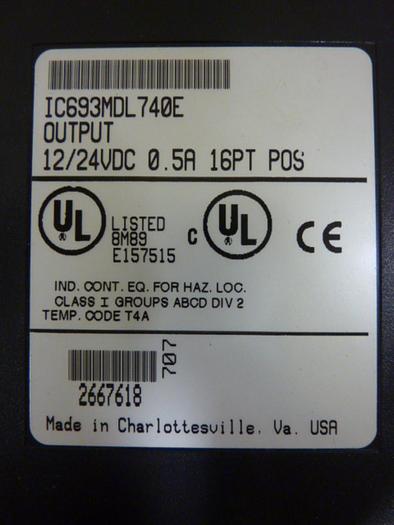 Used G.E. FANUC Output Module IC693MDL740E #55776