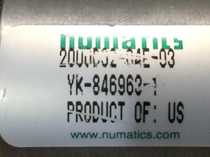 Used NUMATICS Cylinder 2000D02-04E-03 #109658