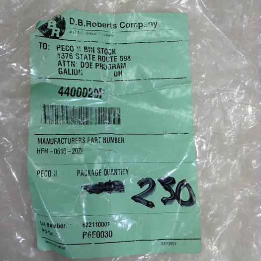 DB ROBERTS Self Clinching Studs HFH-0616-20ZI #80696