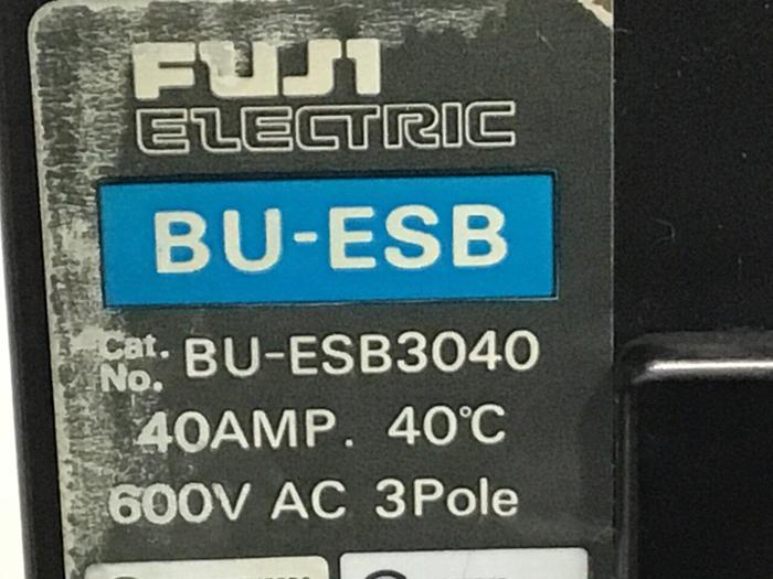 Used FUJI ELECTRIC 40 Amp Circuit Breaker BU-ESB3040 #119575