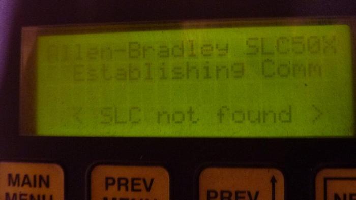 Used SPECTRUM CONTROLS Operator Interface Panel S0I-200-AB-120A-28K-485-RTC #72120