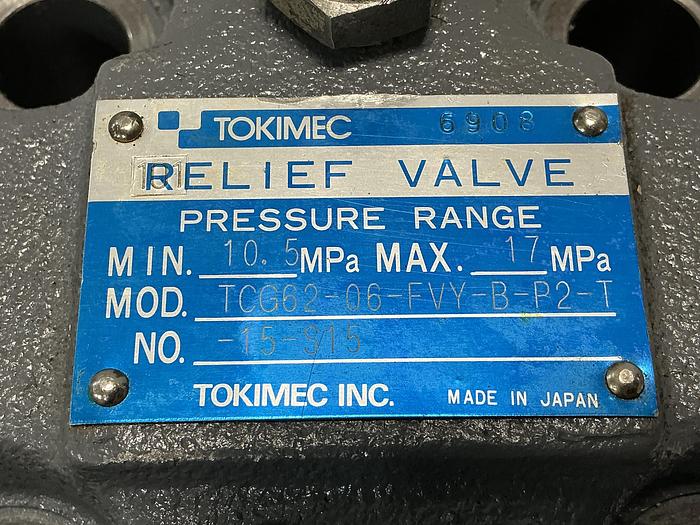 Used TOKIMEC TCG62-06-FVY-B-P2-T-15-S15