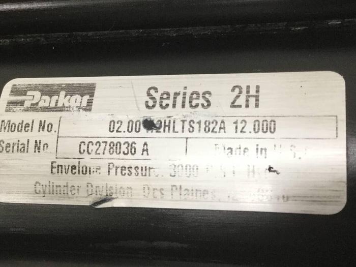 Used PARKER Injection Sled Cylinder 02.00 H2HLTS182A 12.000 USED