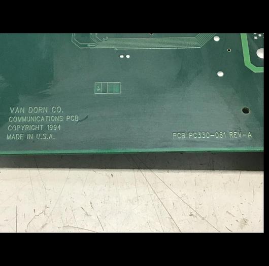 Used VAN DORN Communication Board PC330-081 330-081 Used