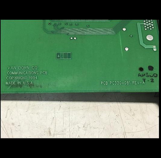 Used VAN DORN Communication Board PC330-081 330-081 Used